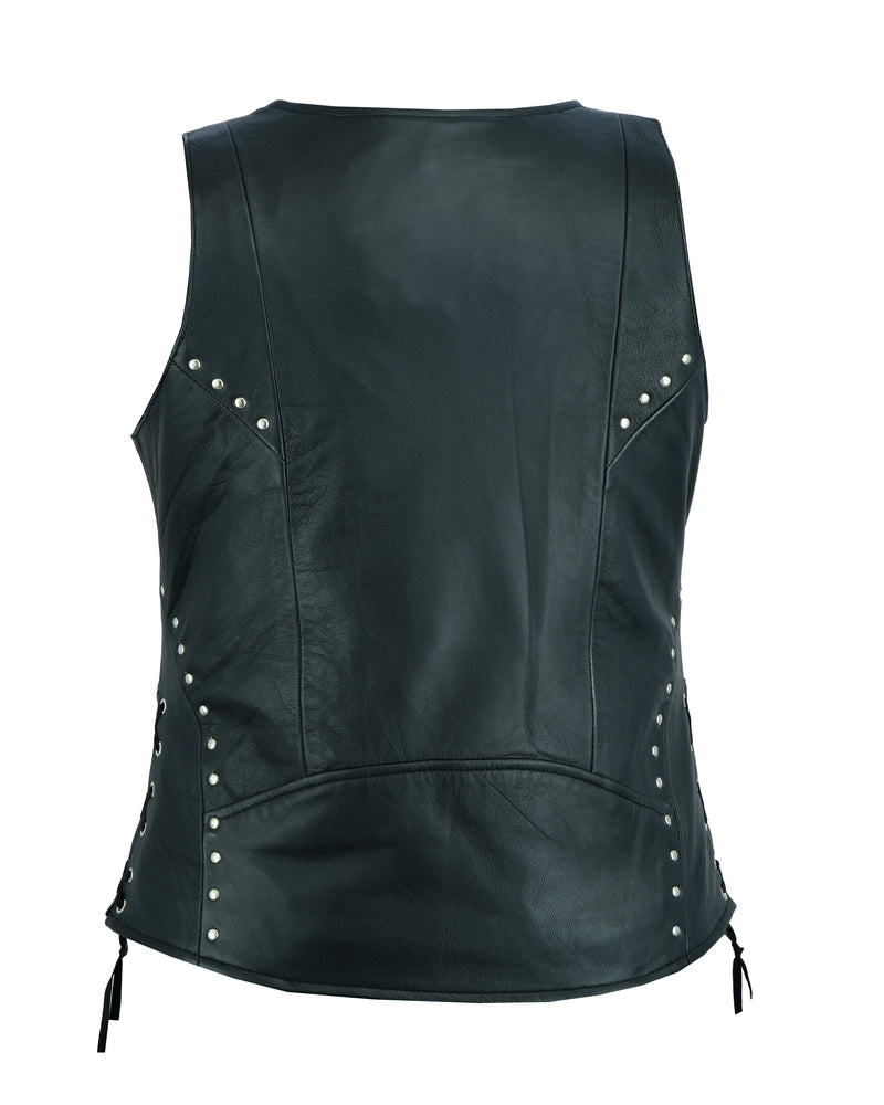 DS Women's Open neck Vest with Lacing Details